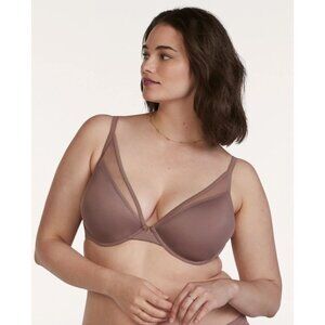 THIRDLOVE 24/7 Classic Contour Plunge Bra in Twighlight - Size 38D